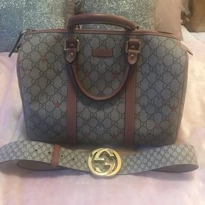 Authentic Gucci and matching belt